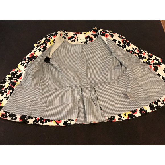 Anthropologie Elevenses Dahlia Pressed Floral Blazer - Size 6 - Picture 4 of 10